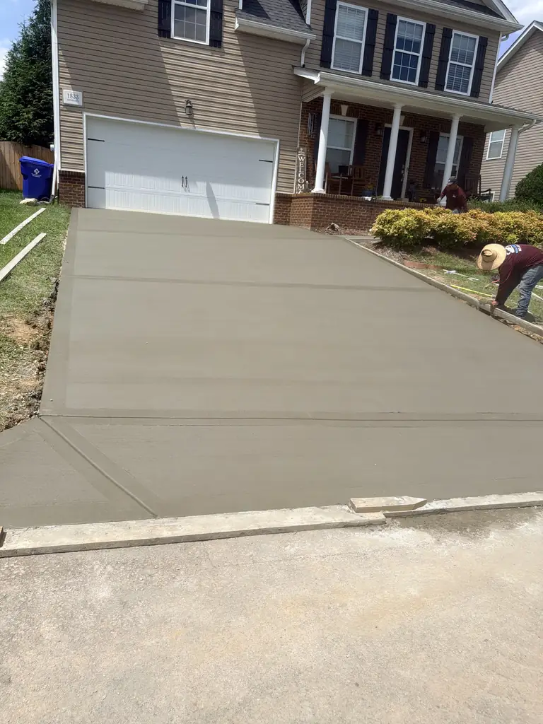 Step 05: cure and walkthrough on a Sosa Concrete job in Knoxville, Tennessee