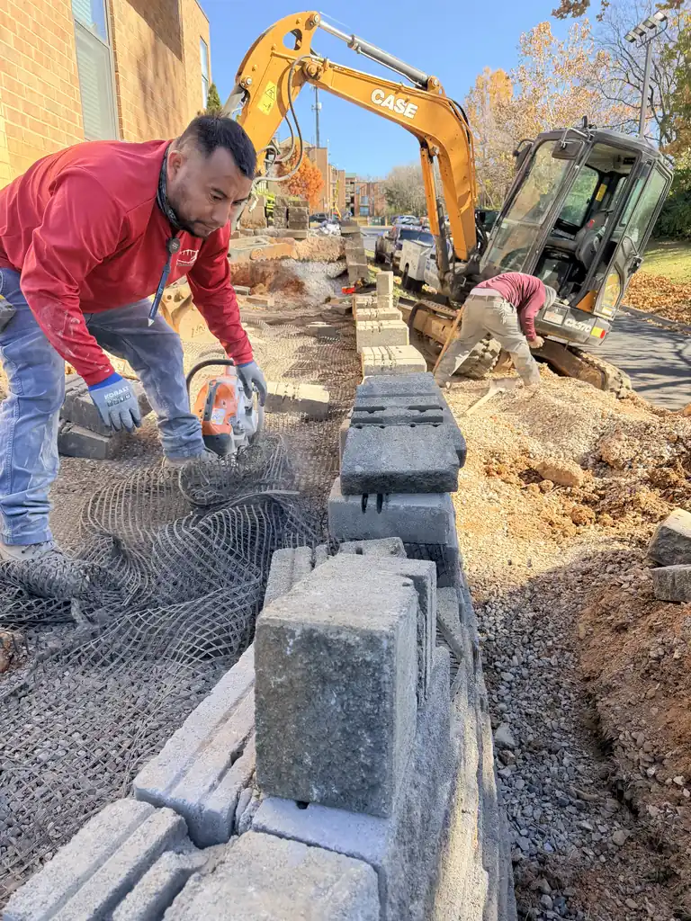 Steps &amp; Retaining Walls project by Sosa Concrete in Knoxville, Tennessee